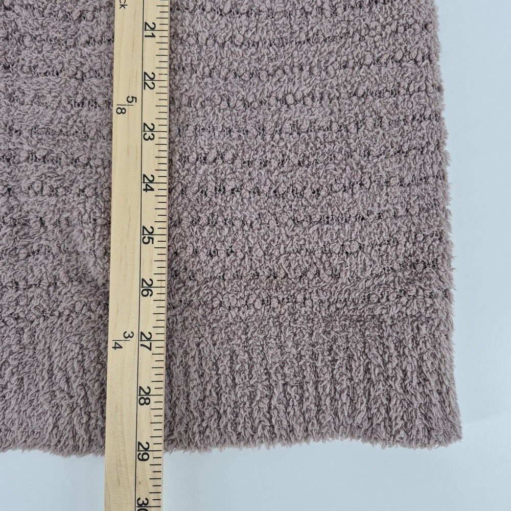 Barefoot Dreams CozyChic Boucle Welt Pocket Cardigan Sweater Taupe Sz S - Picture 10 of 11